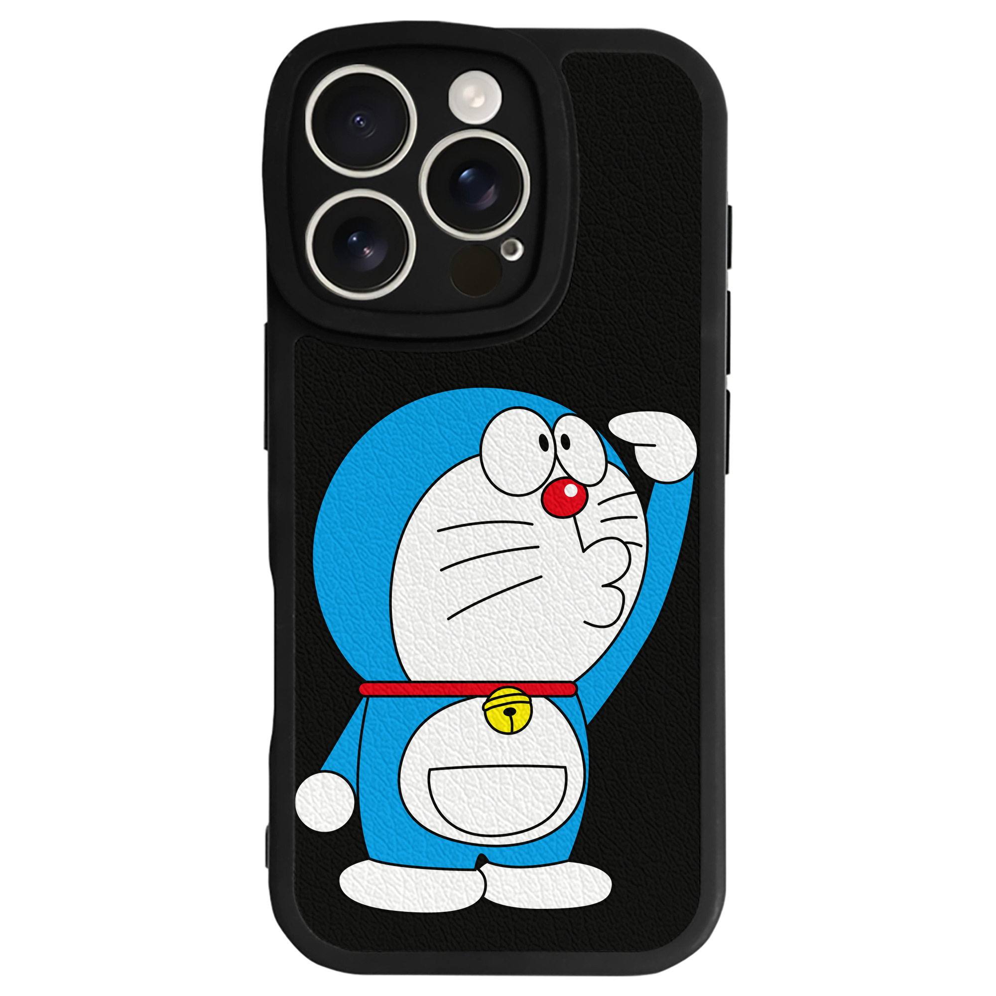 （画像用） ドラえもん Doraemon 【iPhone 16シリーズ対応】シリコンスマホケース（レザー調） 材質：シリコン